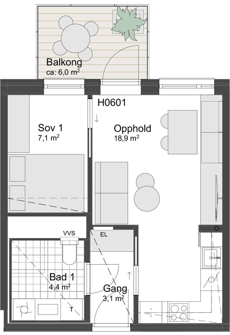 Plantegning 1
